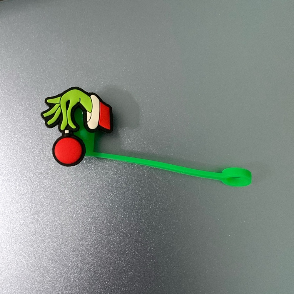 Grinch straw topper Christmas Stanley